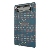 Ethnic Vist Patroon Mini Klembord (Angled2)