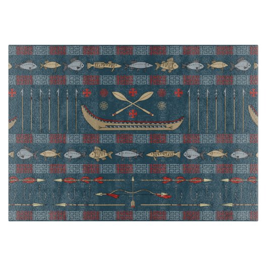 Ethnic Vist Patroon Snijplank (Voorkant)