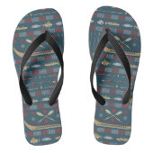 Ethnic Vist Patroon Teenslippers (Voetbed)
