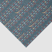 Ethnic Vist Patroon Tissuepapier (Detail)