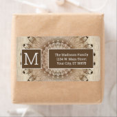 Ethnic Wooden Mandala Style Etiket (Insitu)