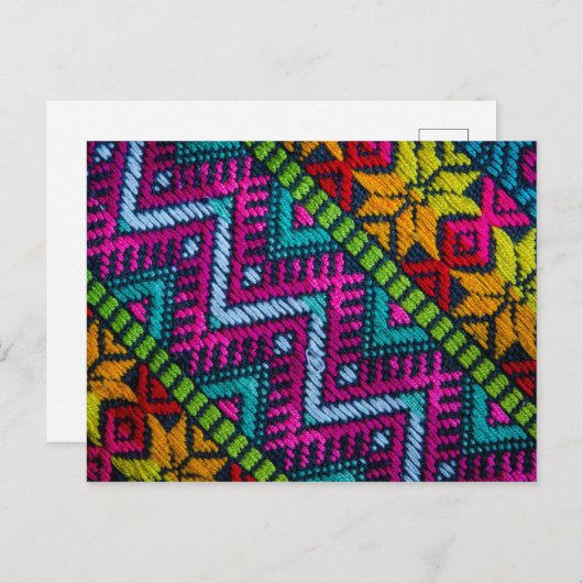 Ethnic Woven Threads Briefkaart (Voorkant / Achterkant)