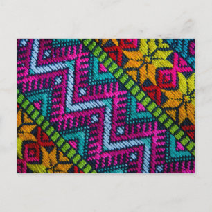 Ethnic Woven Threads Briefkaart