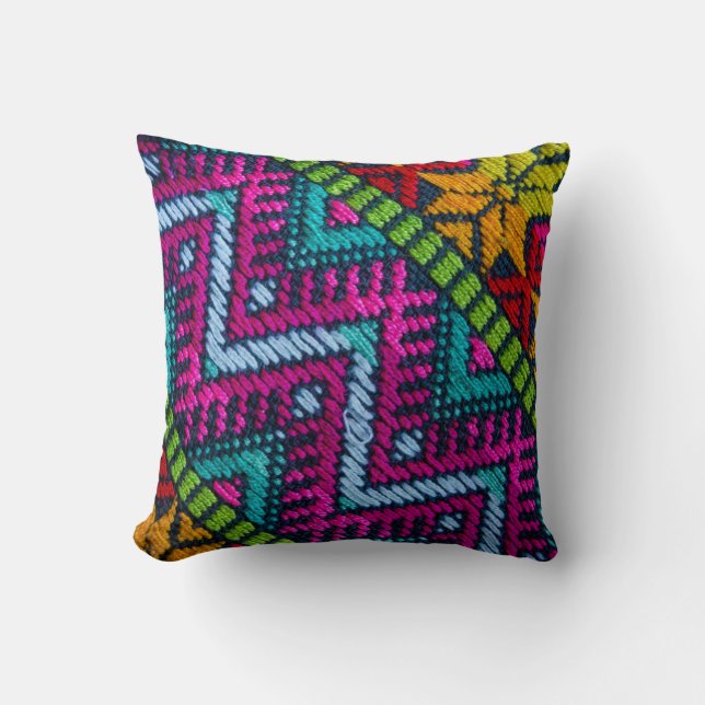 Ethnic Woven Threads Kussen (Voorkant)