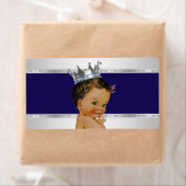 Ethnisch Prince Baby Shower Waterfleslabel Etiket (Insitu)