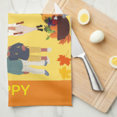 ETHNISCHE AFRIKAANSE AMERIKAANSE THANKSGIVING THEEDOEK (Quarter Fold)