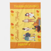 ETHNISCHE AFRIKAANSE AMERIKAANSE THANKSGIVING THEEDOEK (Verticaal)