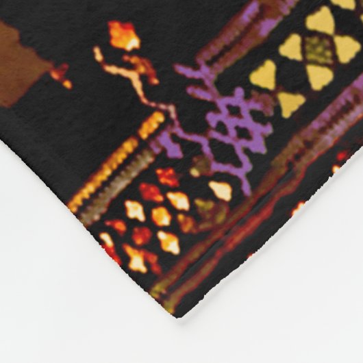 Ethno-jazz Fleece Deken, Groot Deken (Hoek)