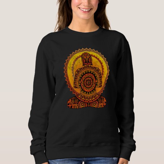 Ethno Mandala Buddha heeft een blik in jou 2 Trui (Voorkant)