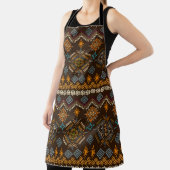Ethno naadloos patroon. Etnisch boho-siermiddel. T Schort (Insitu)