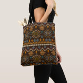 Ethno naadloos patroon. Etnisch boho-siermiddel. T Tote Bag (Dichtbij)