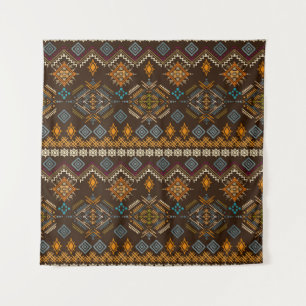 Ethno naadloos patroon. Etnisch boho-siermiddel. T Wandkleed