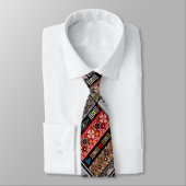 Ethno patchwork-quilt stropdas (Gebonden)