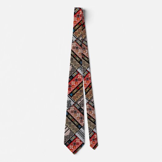 Ethno patchwork-quilt stropdas (Voorkant)