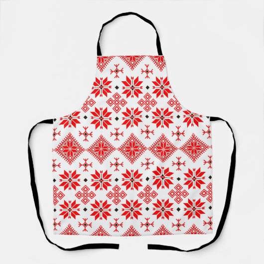 Ethno Slavic Motive Apron Schort (Voorkant)