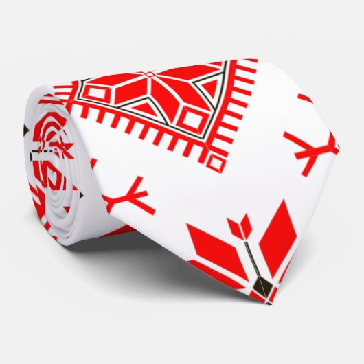 Ethno Slavic Motive Stropdas (Opgerold)