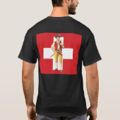 Ethno Swiss Funny Swiss native Costume Appenzell T-shirt (Achterkant)