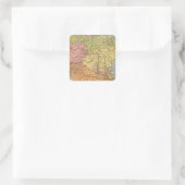 Ethnog Austria Hongarije Vierkante Sticker (Tas)