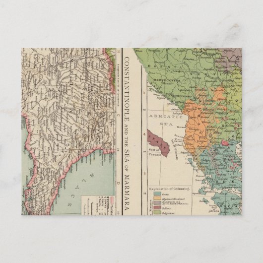 Ethnog Balkanschiereiland, Constantinopel Briefkaart (Voorkant)