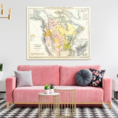Ethnografieken van Noord-Amerika Canvas Afdruk (Insitu (Woonkamer))