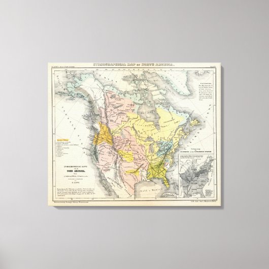 Ethnografieken van Noord-Amerika Canvas Afdruk (Voorkant)