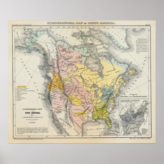 Ethnografieken van Noord-Amerika Poster (Voorkant)