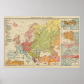 Ethnografisch Europa Poster (Voorkant)