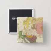 Ethnografisch Europa Vierkante Button 5,1 Cm (Voorkant /achterkant)