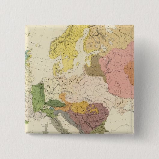 Ethnografisch Europa Vierkante Button 5,1 Cm (Voorkant)