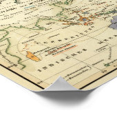 Ethnografische kaart van Afrika Poster (Hoek)