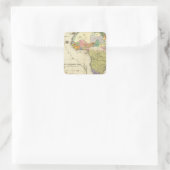 Ethnografische kaart van Afrika Vierkante Sticker (Tas)