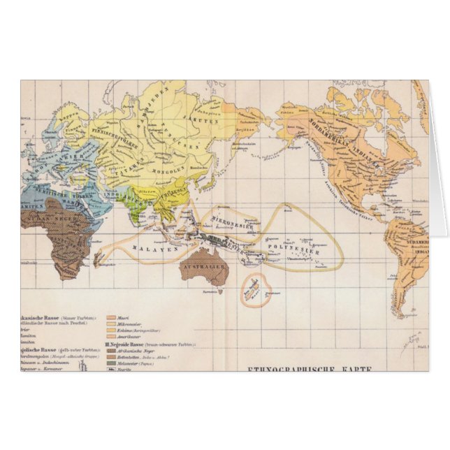 Ethnografische kaart van de wereld (Voorkant Horizontaal)