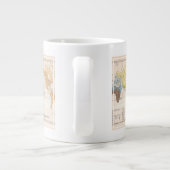 Ethnografische kaart van de wereld grote koffiekop (Achterkant)