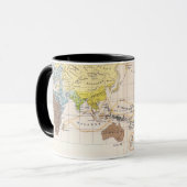 Ethnografische kaart van de wereld mok (Voorkant links)