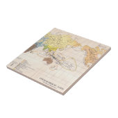 Ethnografische kaart van de wereld tegeltje (Zijkant)