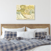 Ethnografische kaart van Europa Canvas Afdruk (Insitu (Slaapkamer))