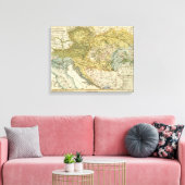Ethnografische kaart van Europa Canvas Afdruk (Insitu (Woonkamer))