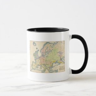 Ethnografische kaart van Europa Mok