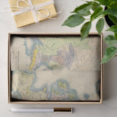 Ethnografische kaart van Europa Tissuepapier (Geschenk)