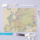 Ethnografische kaart van Europa Tissuepapier (Craft)