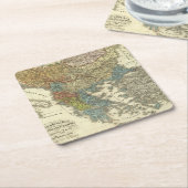 Ethnografische kaart van het Ottomaanse Rijk Kartonnen Onderzetters (Schuin)