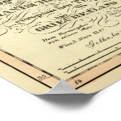 Ethnografische kaart van het Ottomaanse Rijk Poster (Hoek)