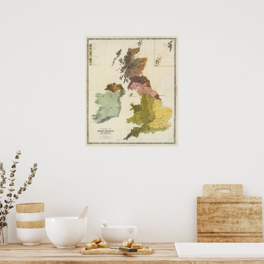 Ethnographic, Gt Brit, Ierland Poster (Keuken)