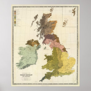 Ethnographic, Gt Brit, Ierland Poster