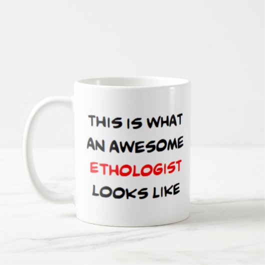 etholoog, geweldige koffiemok (Links)