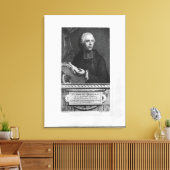Etienne Bonnot de Condillac Canvas Afdruk (Insitu (Woonkamer))