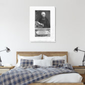 Etienne Bonnot de Condillac Canvas Afdruk (Insitu (Slaapkamer))