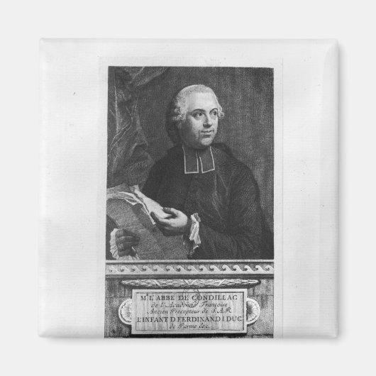 Etienne Bonnot de Condillac Magneet (Voorkant)