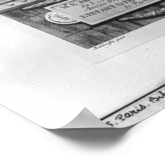 Etienne Bonnot de Condillac Poster (Hoek)