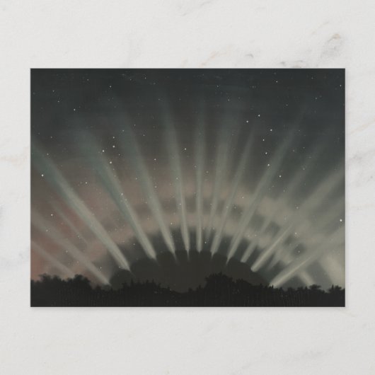 Etienne Leopold Trouvelot - Aurora Borealis Briefkaart (Voorkant)